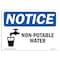 Signmission OSHA Notice, 5" Height, NOTICE Non-Potable Water Sign, 7" X 5", Landscape OS-NS-D-57-L-16244 - alternate 1